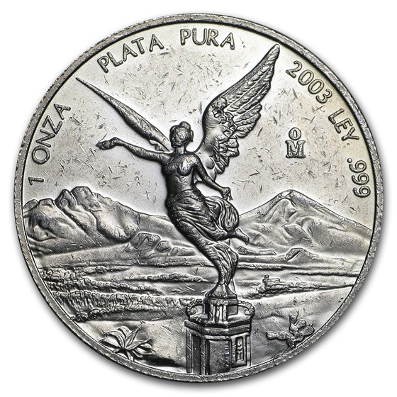 2003 Mexico 1 oz Silver Libertad BU (Abrasions)