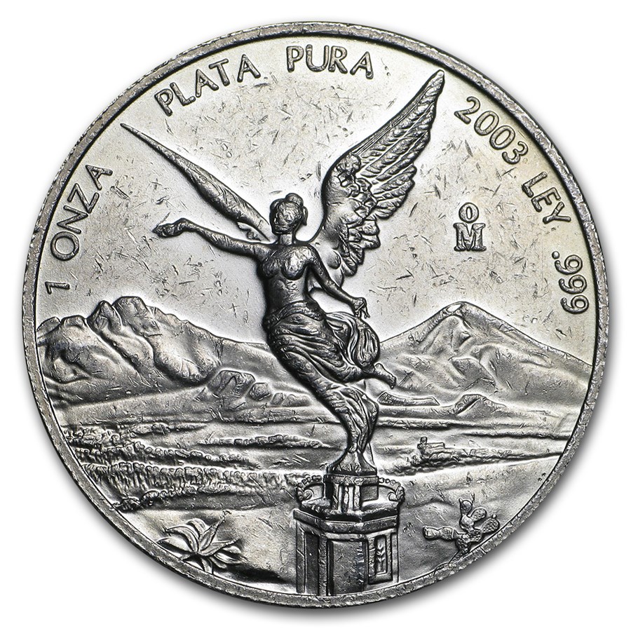 2003 Mexico 1 oz Silver Libertad BU (Abrasions)