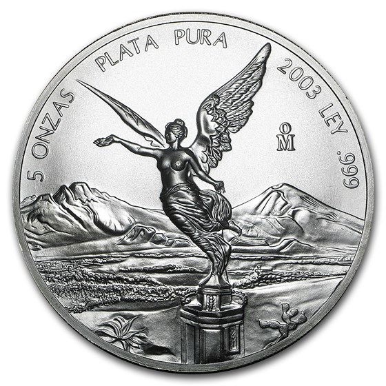 2003 Mexico 5 oz Silver Libertad BU