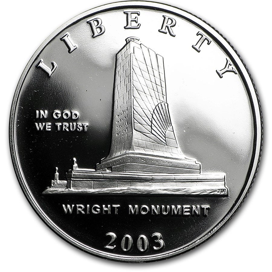 2003-P 1st Flight Centennial 1/2 Dollar Clad Proof (Box & COA)