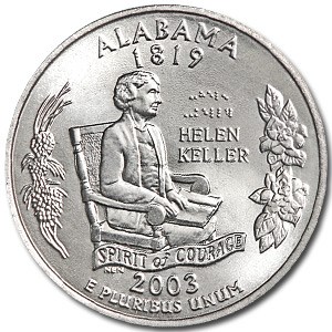 2003-P Alabama State Quarter BU 2003-P Alabama State Quarter BU