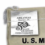 2003-P Arkansas State Quarter $25 Sealed Mint Bag BU