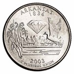 2003-P Arkansas Statehood Quarter 40-Coin Roll BU