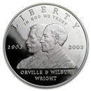 2003-P First Flight Centennial $1 Silver Commem Pf (Capsule Only)