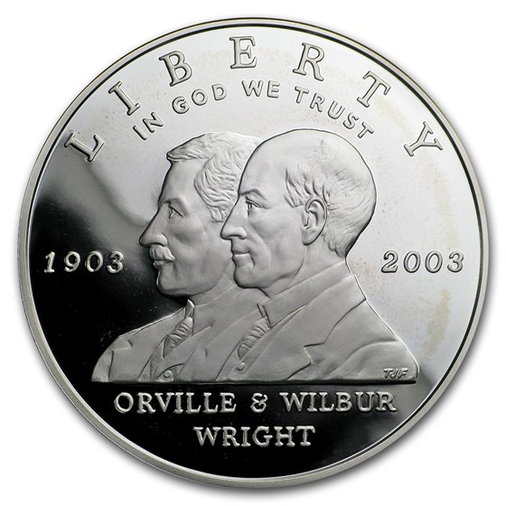 2003-P First Flight Centennial $1 Silver Commem Proof (Capsule) 2003-P First Flight Centennial $1 Silver Commem Proof (Capsule)