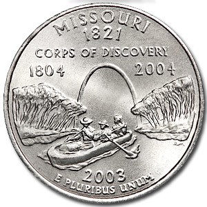 2003-P Missouri State Quarter BU