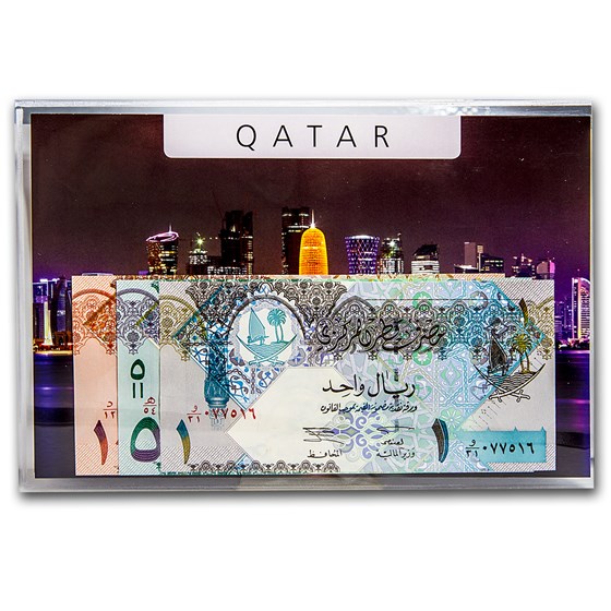 2003 Qatar 1-10 Riyals Banknotes Set Unc 2003 Qatar 1-10 Riyals Banknotes Set Unc
