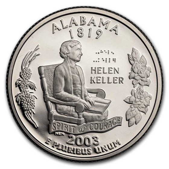 2003-S Alabama State Quarter Gem Proof (Silver) 2003-S Alabama State Quarter Gem Proof (Silver)