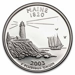 2003-S Maine State Quarter Gem Proof 40-Coin Roll (Silver)
