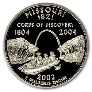 2003-S Missouri State Quarter Gem Proof 2003-S Missouri State Quarter Gem Proof