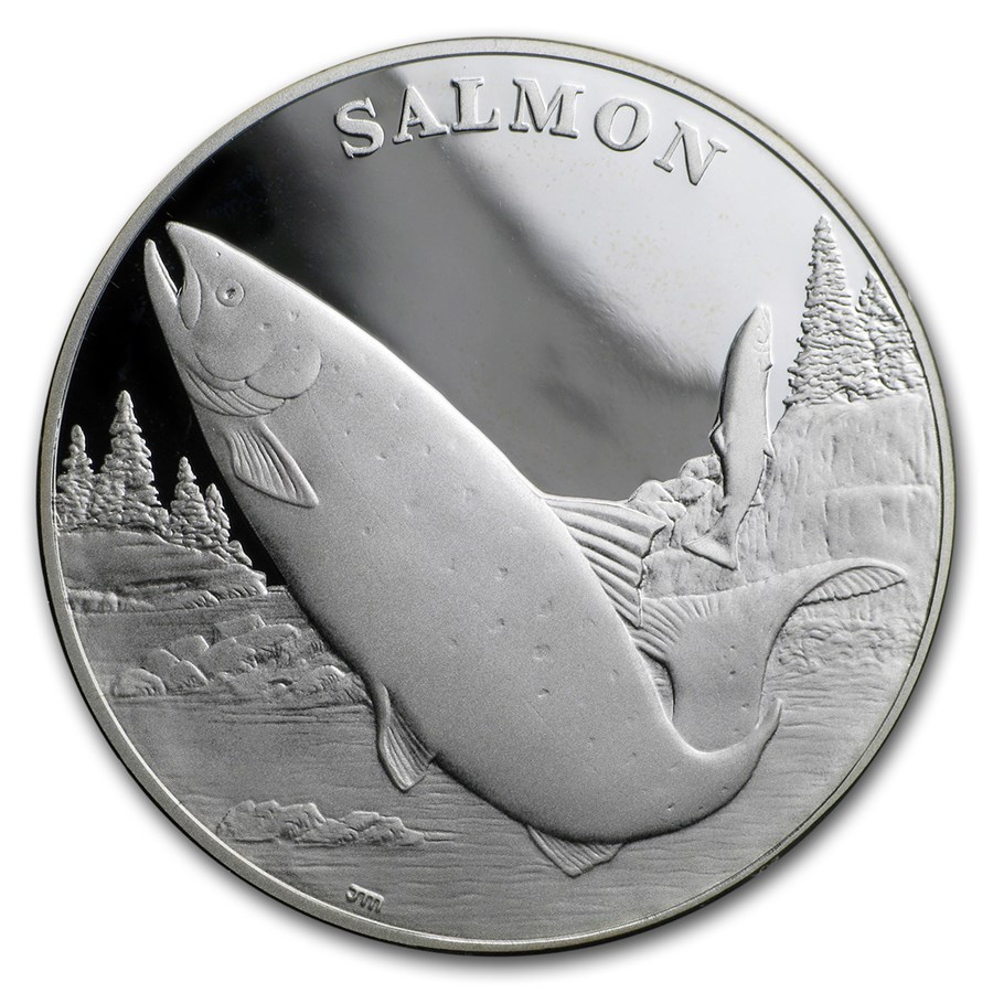 2003 Silver National Wildlife Refuge System Medal Salmon (Proof)