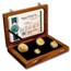 2003 South Africa 4-Coin Gold Natura Lion Proof Set