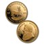 2003 South Africa 5-Coin Gold K-Rand Tiffany Diamond Prf Set
