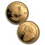 2003 South Africa 5-Coin Gold K-Rand Tiffany Diamond Prf Set