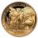 2003 Vatican City Proof Gold 50 Euros Pope John Paul II Abraham's