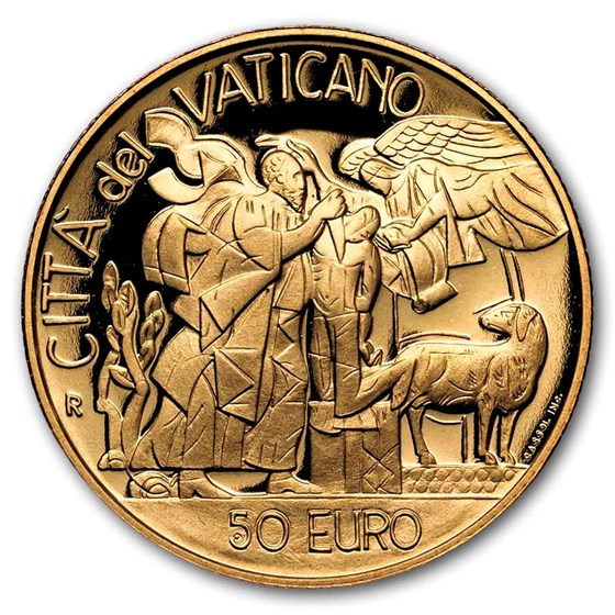 2003 Vatican City Proof Gold 50 Euros Pope John Paul II Abraham's