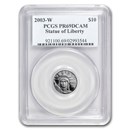 2003-W 1/10 oz Proof American Platinum Eagle PR-69 PCGS