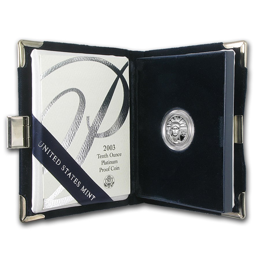 2003-W 1/10 oz Proof American Platinum Eagle (w/Box & COA)