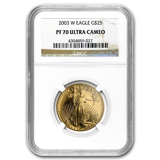 2003-W 1/2 oz Proof American Gold Eagle PF-70 NGC 2003-W 1/2 oz Proof American Gold Eagle PF-70 NGC