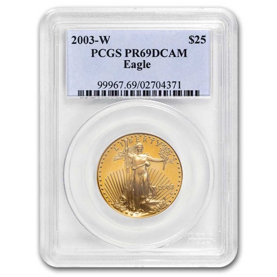2003-W 1/2 oz Proof American Gold Eagle PR-69 PCGS 2003-W 1/2 oz Proof American Gold Eagle PR-69 PCGS