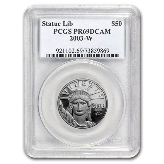 2003-W 1/2 oz Proof American Platinum Eagle PR-69 PCGS 2003-W 1/2 oz Proof American Platinum Eagle PR-69 PCGS