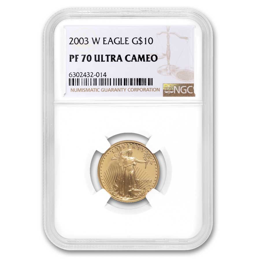 2003-W 1/4 oz Proof American Gold Eagle PF-70 UCAM NGC