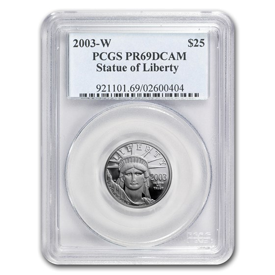 2003-W 1/4 oz Proof American Platinum Eagle PR-69 PCGS 2003-W 1/4 oz Proof American Platinum Eagle PR-69 PCGS
