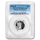 2003-W 1/4 oz Proof American Platinum Eagle PR-70 PCGS