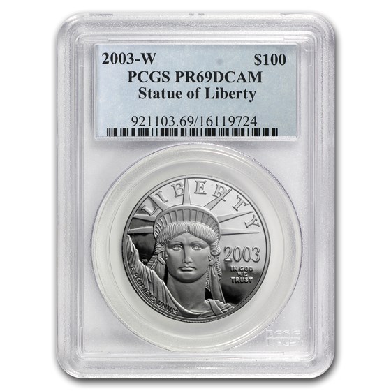 2003-W 1 oz Proof American Platinum Eagle PR-69 PCGS 2003-W 1 oz Proof American Platinum Eagle PR-69 PCGS