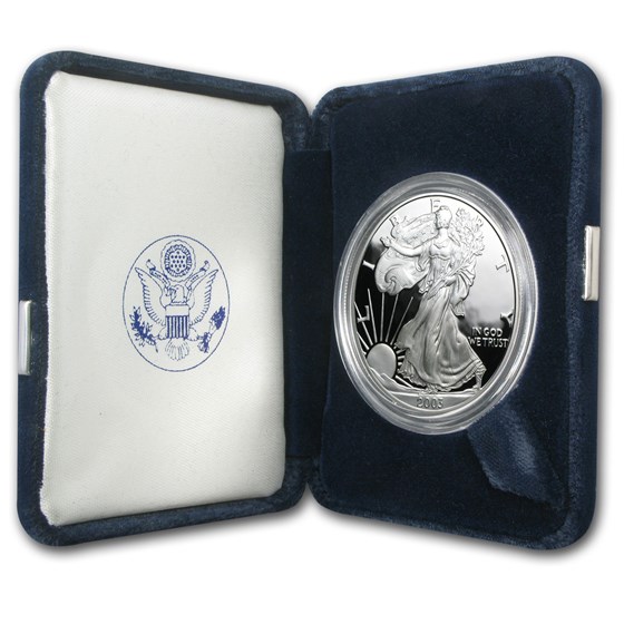 2003-W 1 oz Proof American Silver Eagle (w/Box & COA) 2003-W 1 oz Proof American Silver Eagle (w/Box & COA)