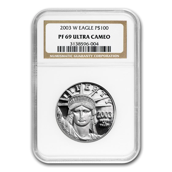 2003-W 1 oz Proof Platinum American Eagle PF-69 NGC 2003-W 1 oz Proof Platinum American Eagle PF-69 NGC