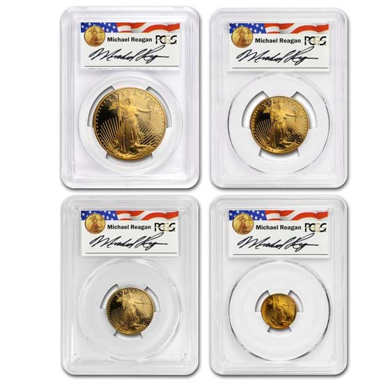 2003-W 4-Coin Proof American Gold Eagle Set PR-70 PCGS