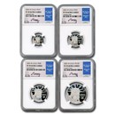 2003-W 4-Coin Proof American Platinum Eagle Set PF-70 NGC (Moy)