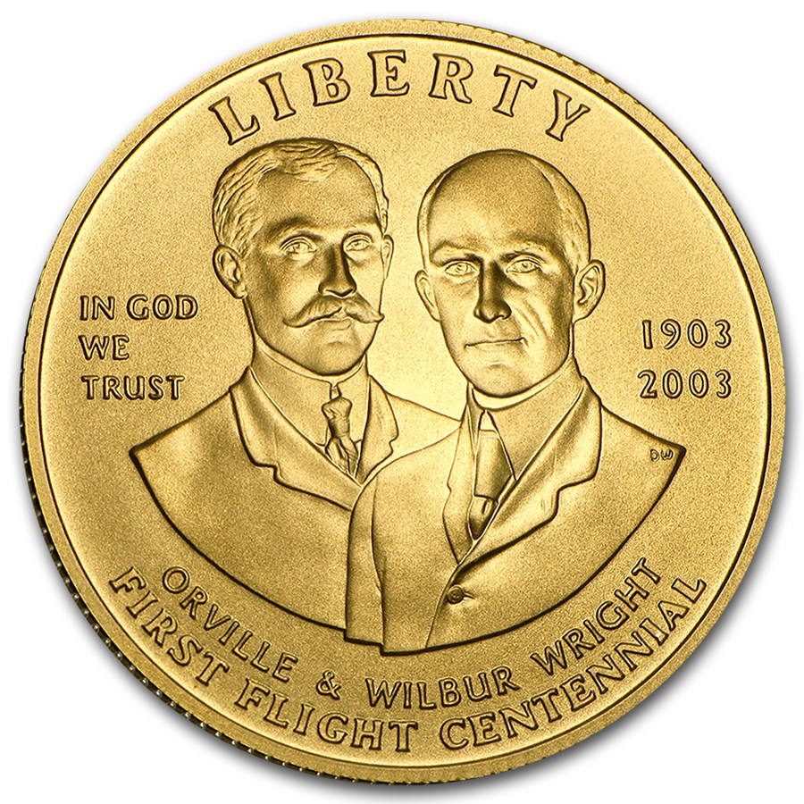2003-W Gold $10 Commem First Flight Centennial BU (Capsule only)