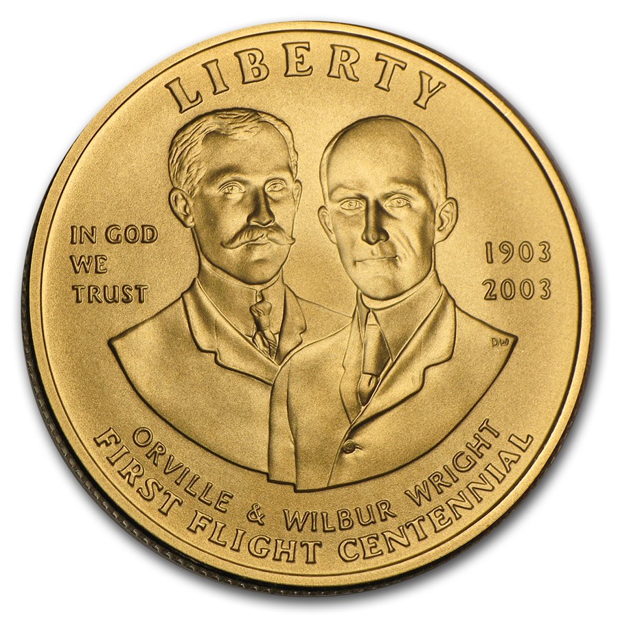 2003-W Gold $10 Commem First Flight Centennial BU (w/Box & COA)