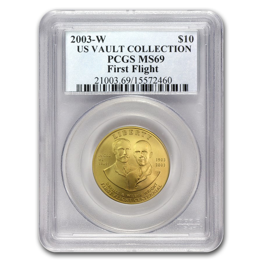 2003-W Gold $10 Commem First Flight Centennial MS-69 PCGS