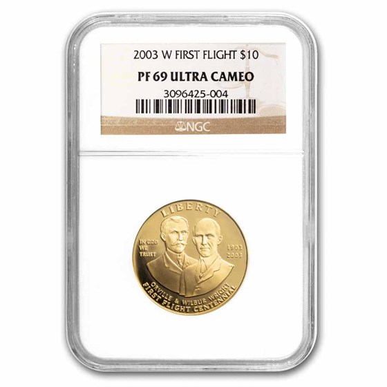 2003-W Gold $10 Commem First Flight Centennial PF-69 NGC 2003-W Gold $10 Commem First Flight Centennial PF-69 NGC
