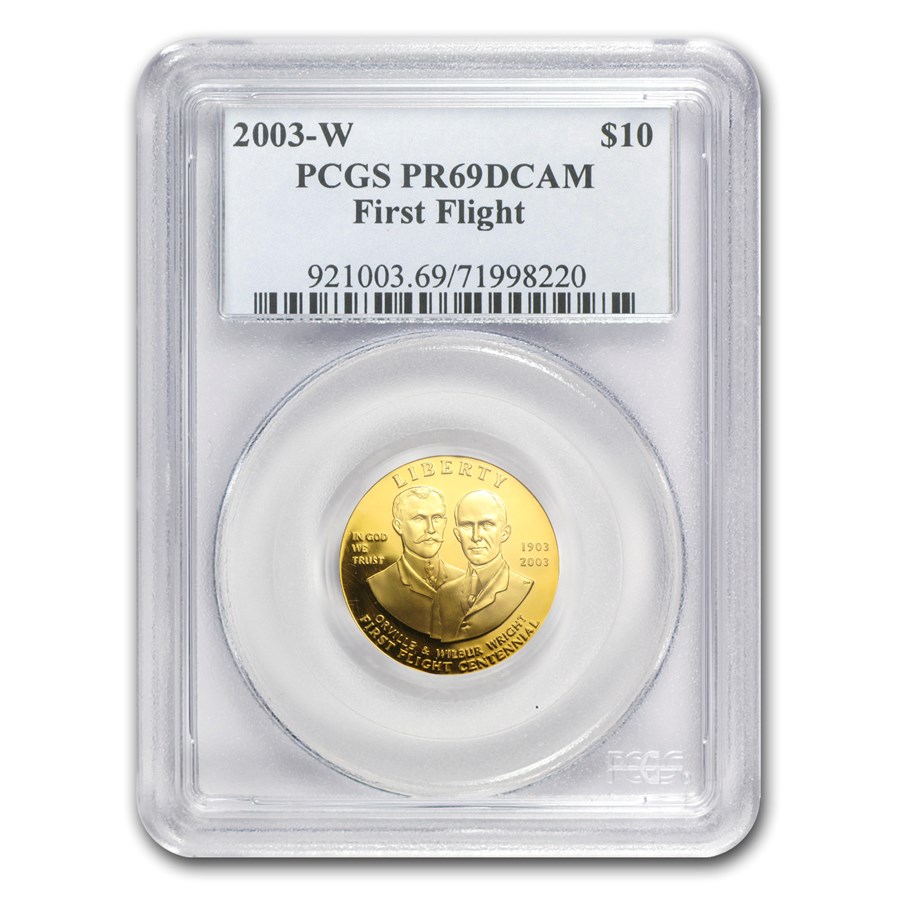 2003-W Gold $10 Commem First Flight Centennial PR-69 PCGS