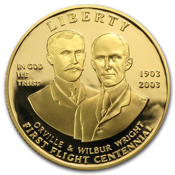 2003-W Gold $10 Commem First Flight Centennial Prf (Capsule only) 2003-W Gold $10 Commem First Flight Centennial Prf (Capsule only)