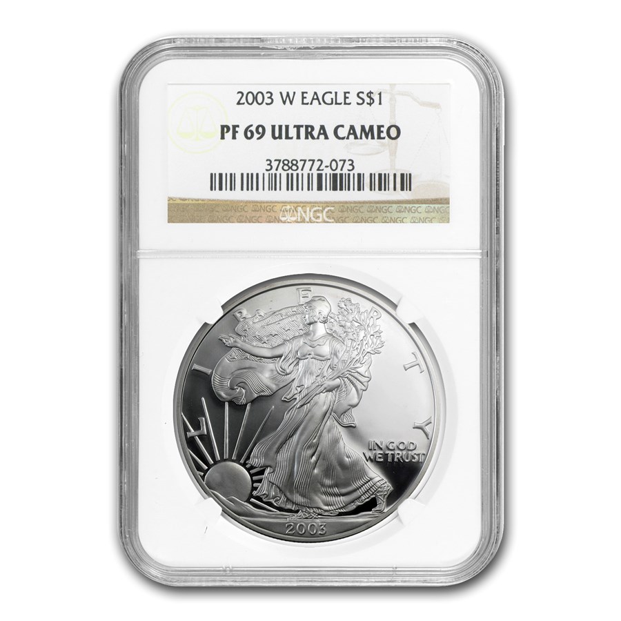 2003-W Proof American Silver Eagle PF-69 NGC