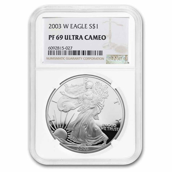 2003-W Proof American Silver Eagle PF-69 NGC