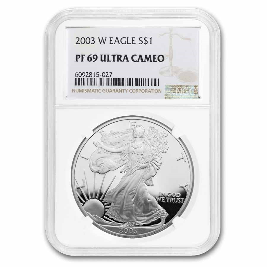 2003-W Proof American Silver Eagle PF-69 NGC