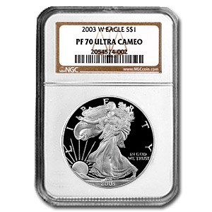 2003-W Proof American Silver Eagle PF-70 NGC
