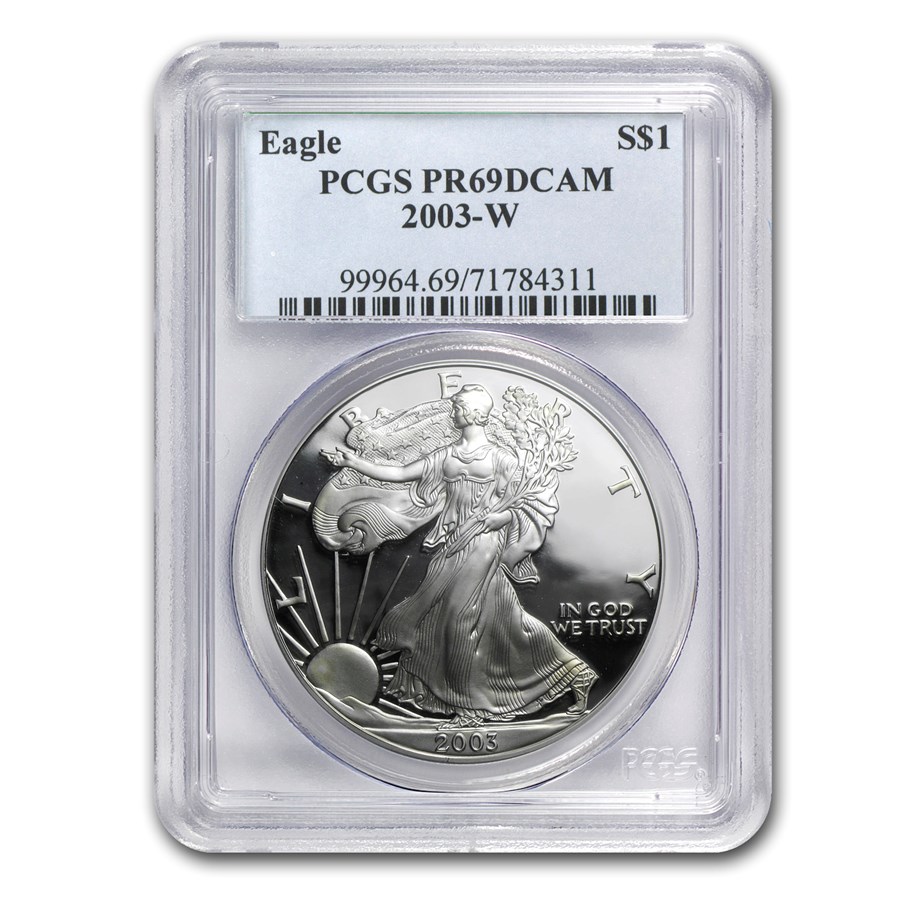 2003-W Proof American Silver Eagle PR-69 PCGS