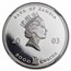 2003 Zambia 1 oz Silver African Elephant PF-68 NGC (Colorized)