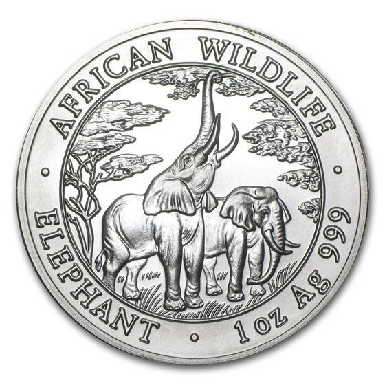 2003 Zambia 1 oz Silver Elephant BU 2003 Zambia 1 oz Silver Elephant BU