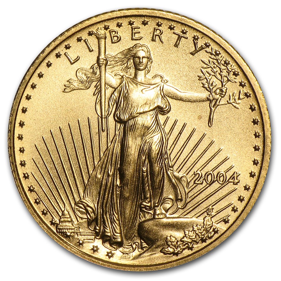 2004 1/10 oz American Gold Eagle BU