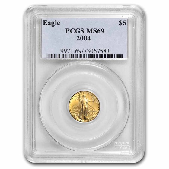 2004 1/10 oz American Gold Eagle MS-69 PCGS 2004 1/10 oz American Gold Eagle MS-69 PCGS