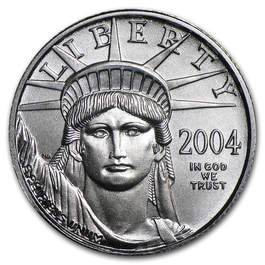 2004 1/10 oz American Platinum Eagle BU