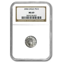 2004 1/10 oz American Platinum Eagle MS-69 NGC